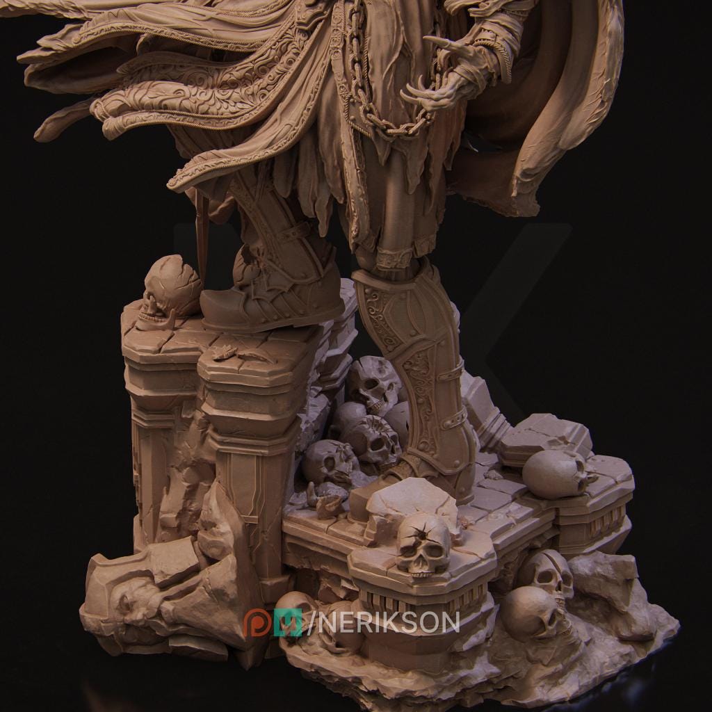 Shattered King Miniature | Tabletop RPG Miniature | Nerikson | Roleplaying 3D Printed Fantasy Mini - 3DPrintDen