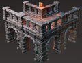 Elevated Road Ruins of Whisper Terrain Scenery | Makers Anvil | Roleplaying 3D Printed Fantasy Scenery | Miniature Building TTRPG - 3DPrintDen