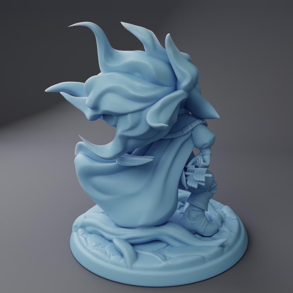 Female Goblin Miniature, Gren | Twin Goddess Miniatures | Tabletop RPG Miniature | Roleplaying 3D Printed Fantasy Mini - 3DPrintDen