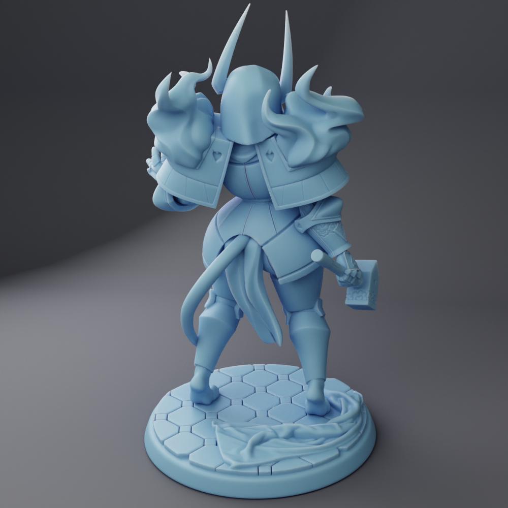 Female Cleric Reforged Miniature, Dahlia | Twin Goddess Miniatures | Tabletop RPG Miniature | Roleplaying 3D Printed Fantasy Mini - 3DPrintDen