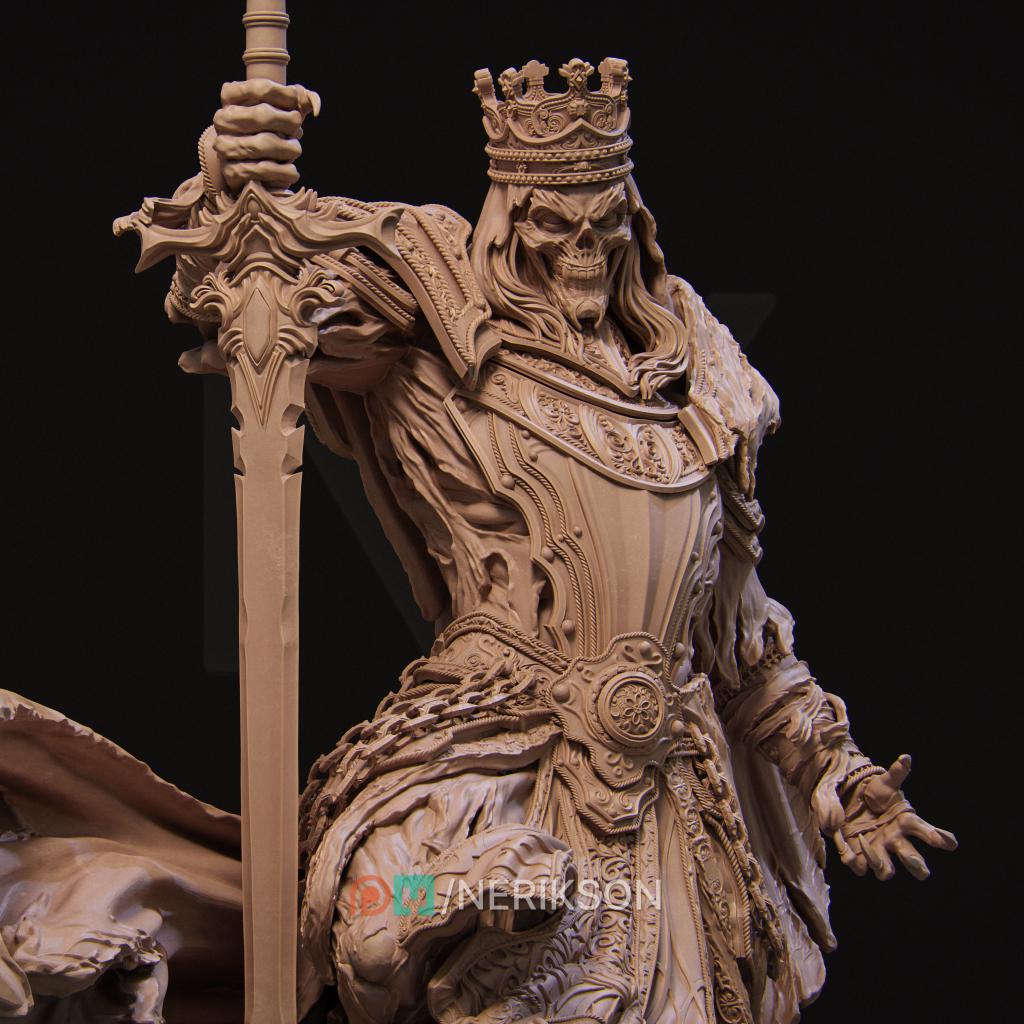 Shattered King Miniature | Tabletop RPG Miniature | Nerikson | Roleplaying 3D Printed Fantasy Mini - 3DPrintDen