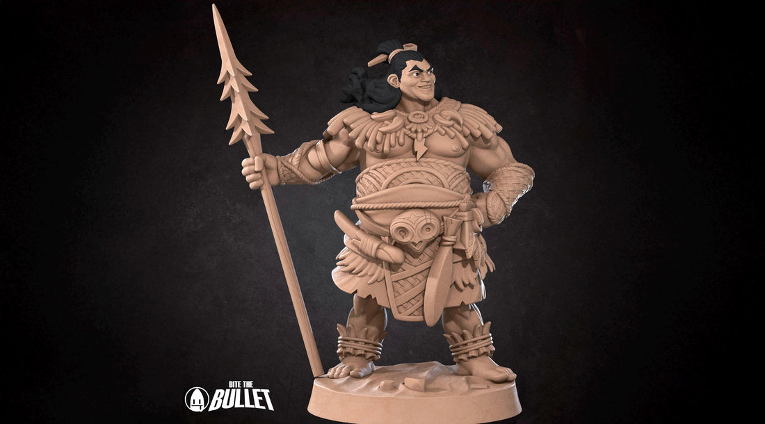 Exemplar Miniature | Tabletop RPG Miniature | Bite the Bullet | Roleplaying 3D Printed Fantasy Mini - 3DPrintDen