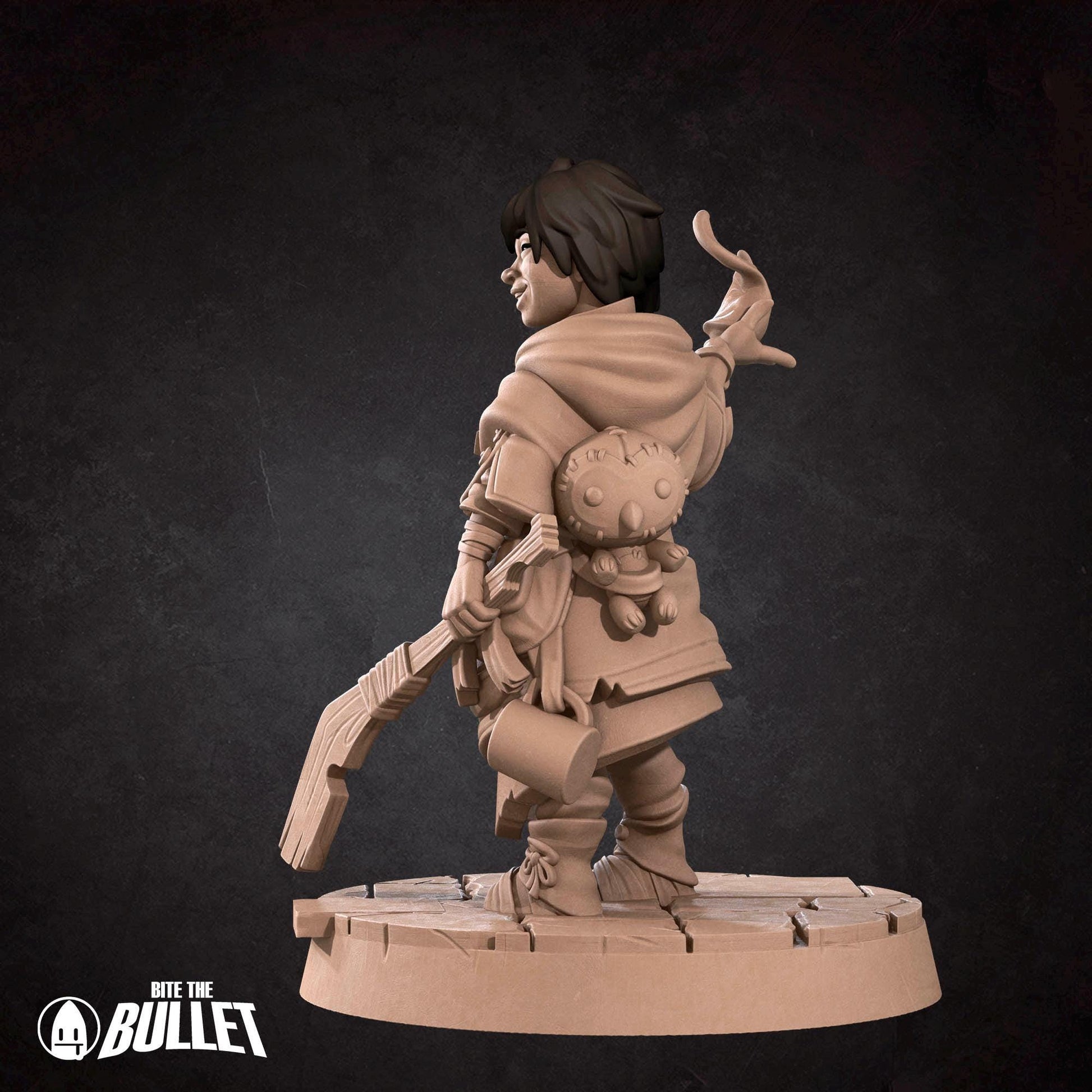 Female Kineticist Miniature | Tabletop RPG Miniature | Bite the Bullet | Roleplaying 3D Printed Fantasy Mini - 3DPrintDen