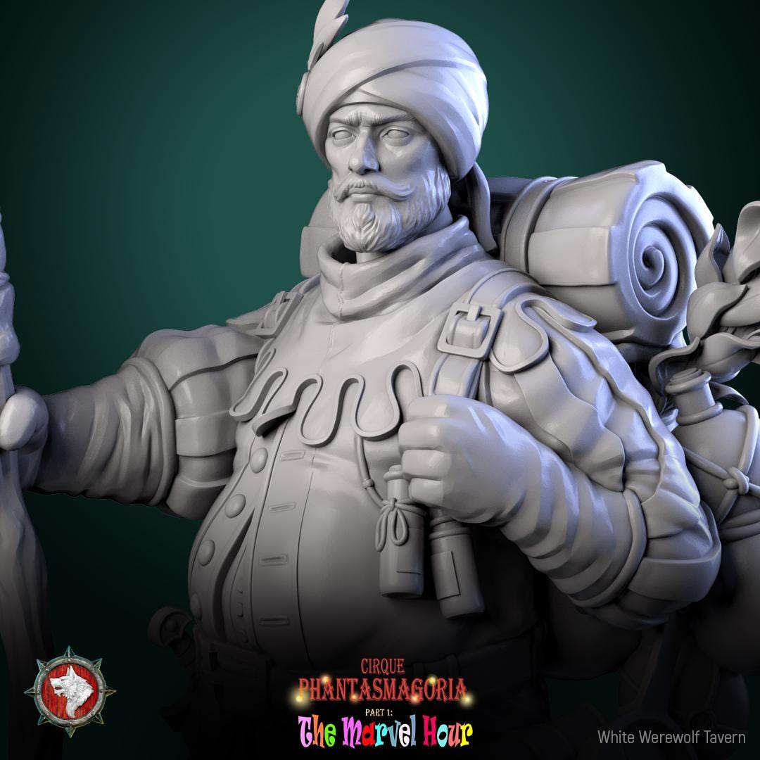 Merchant Miniature, Clatterjack | Tabletop RPG Miniature | White Werewolf Tavern | Roleplaying 3D Printed Fantasy Mini - 3DPrintDen