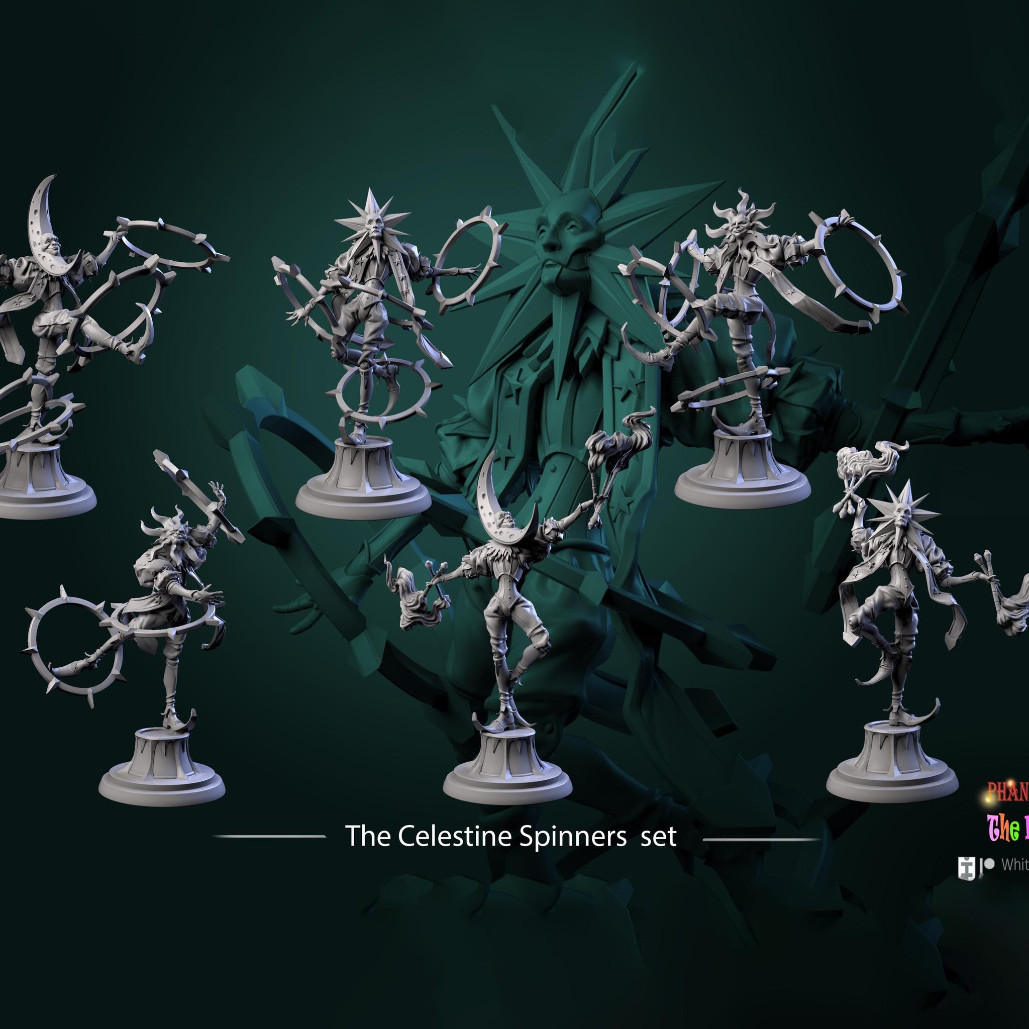 Celestine Performer Miniature | Tabletop RPG Miniature | White Werewolf Tavern | Roleplaying 3D Printed Fantasy Mini - 3DPrintDen