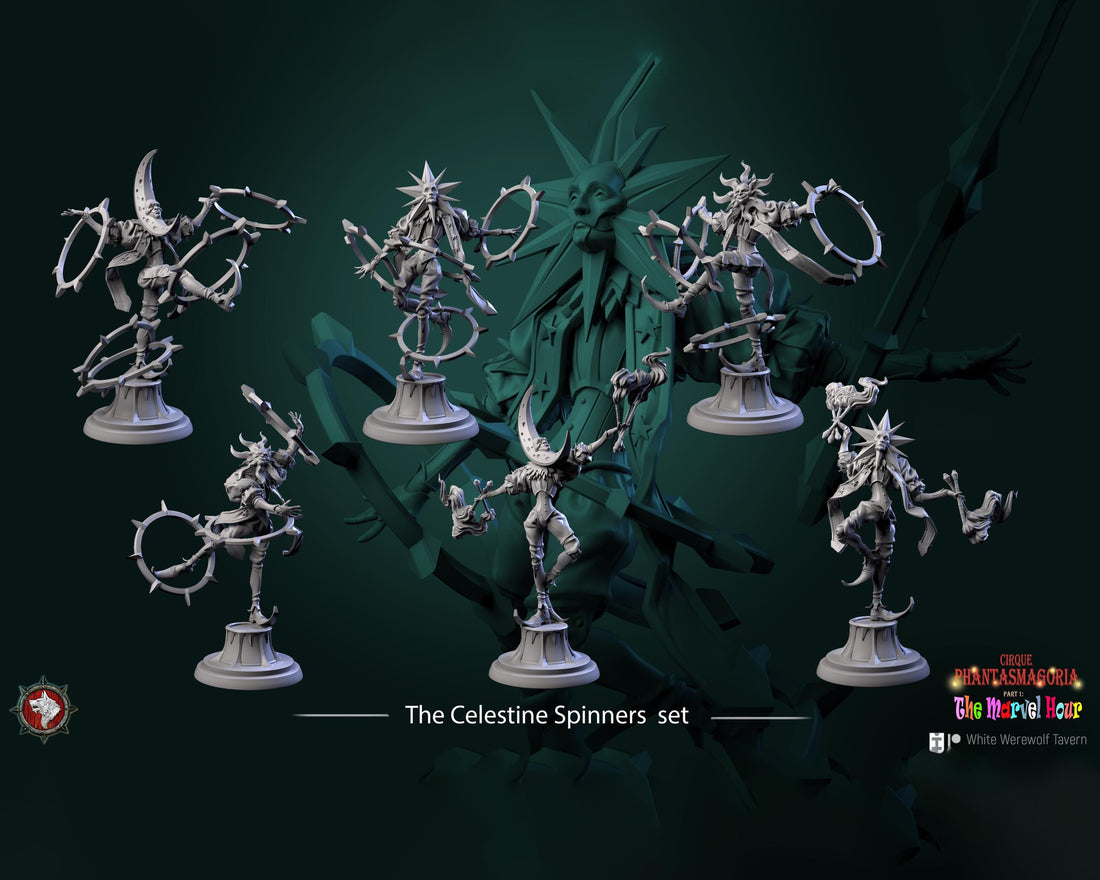 Celestine Performer Miniature | Tabletop RPG Miniature | White Werewolf Tavern | Roleplaying 3D Printed Fantasy Mini - 3DPrintDen