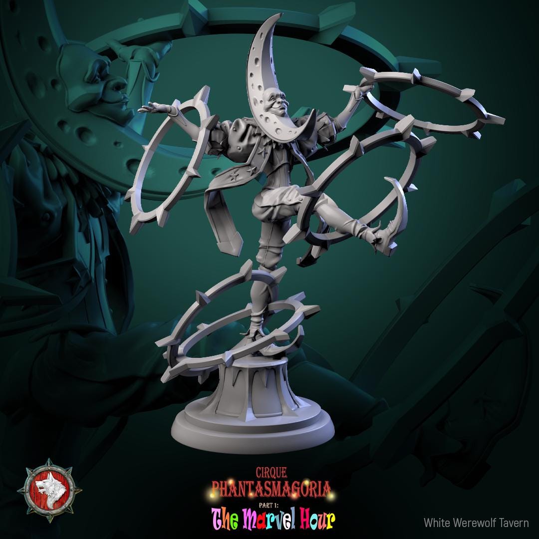 Celestine Performer Miniature | Tabletop RPG Miniature | White Werewolf Tavern | Roleplaying 3D Printed Fantasy Mini - 3DPrintDen