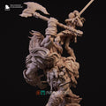 Lia vs. the Giant Diorama Miniature | Tabletop RPG Miniature | Nerikson | Roleplaying 3D Printed Fantasy Mini - 3DPrintDen