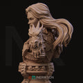 Female Dragon Knight Bust, Aleehra | Tabletop RPG Miniature | Nerikson | Roleplaying 3D Printed Fantasy Mini - 3DPrintDen