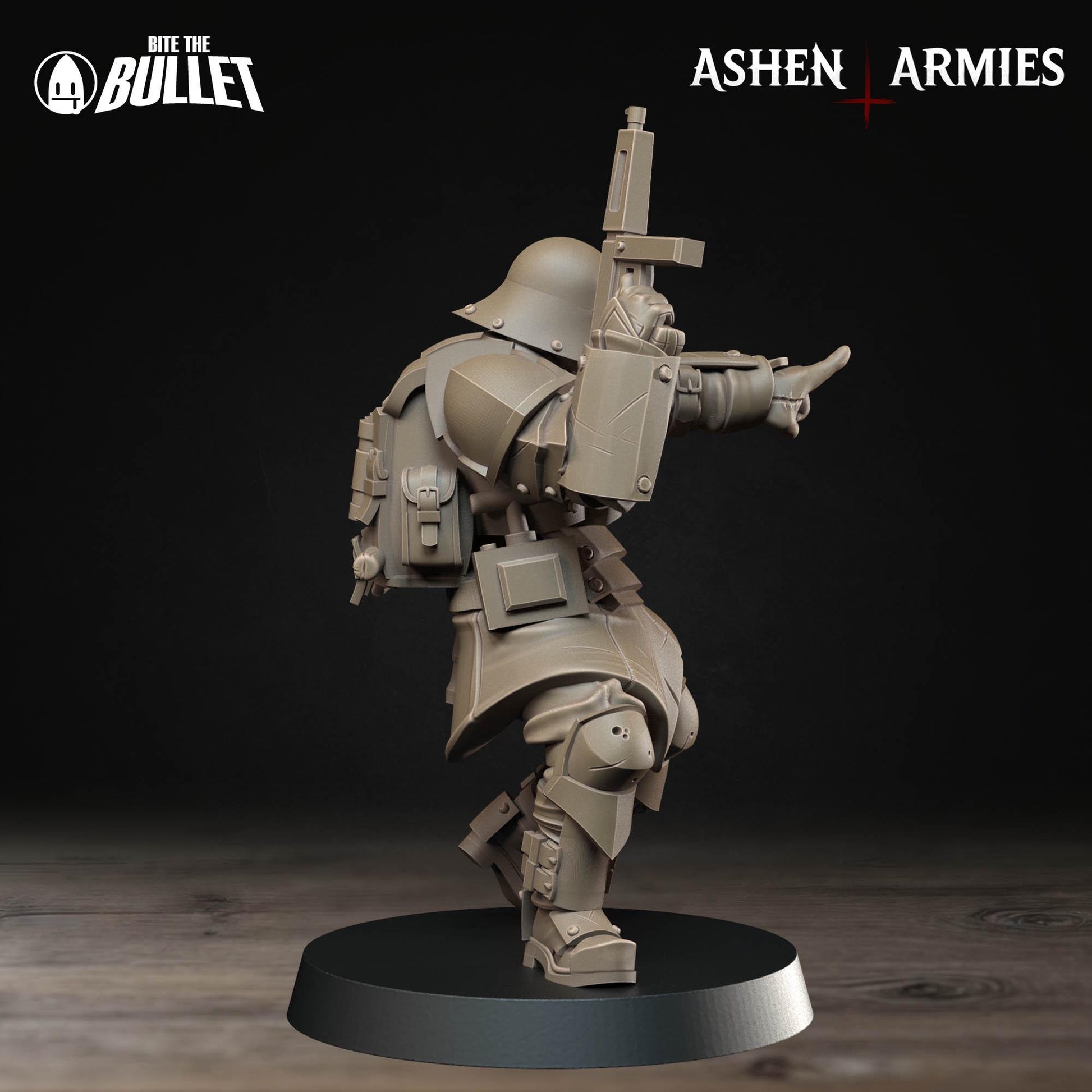 Combat Engineer Miniature | Tabletop RPG Miniature | Bite the Bullet | Roleplaying 3D Printed Fantasy Mini - 3DPrintDen