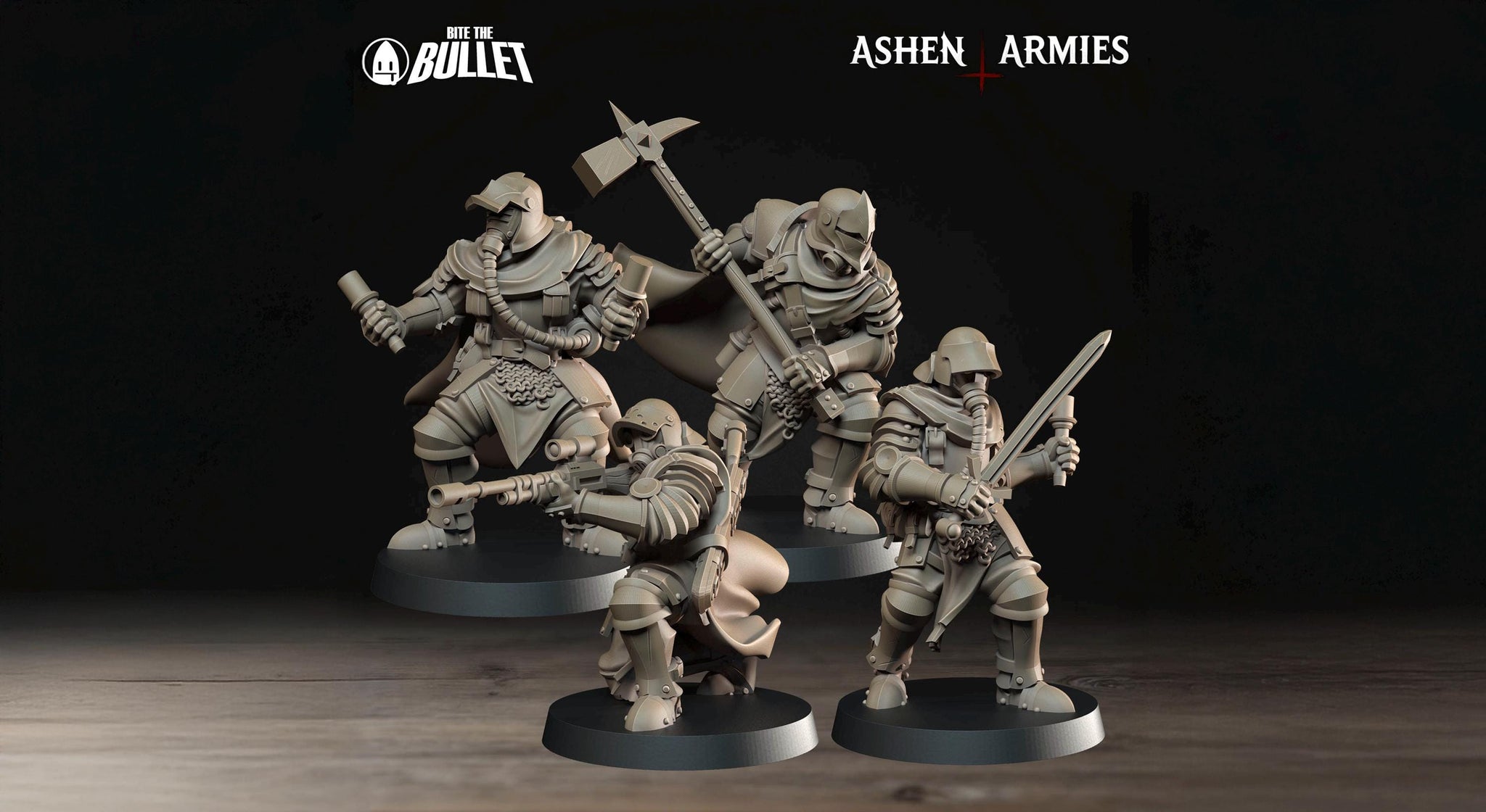 Shocktroopers Miniature | Tabletop RPG Miniature | Bite the Bullet | Roleplaying 3D Printed Fantasy Mini - 3DPrintDen