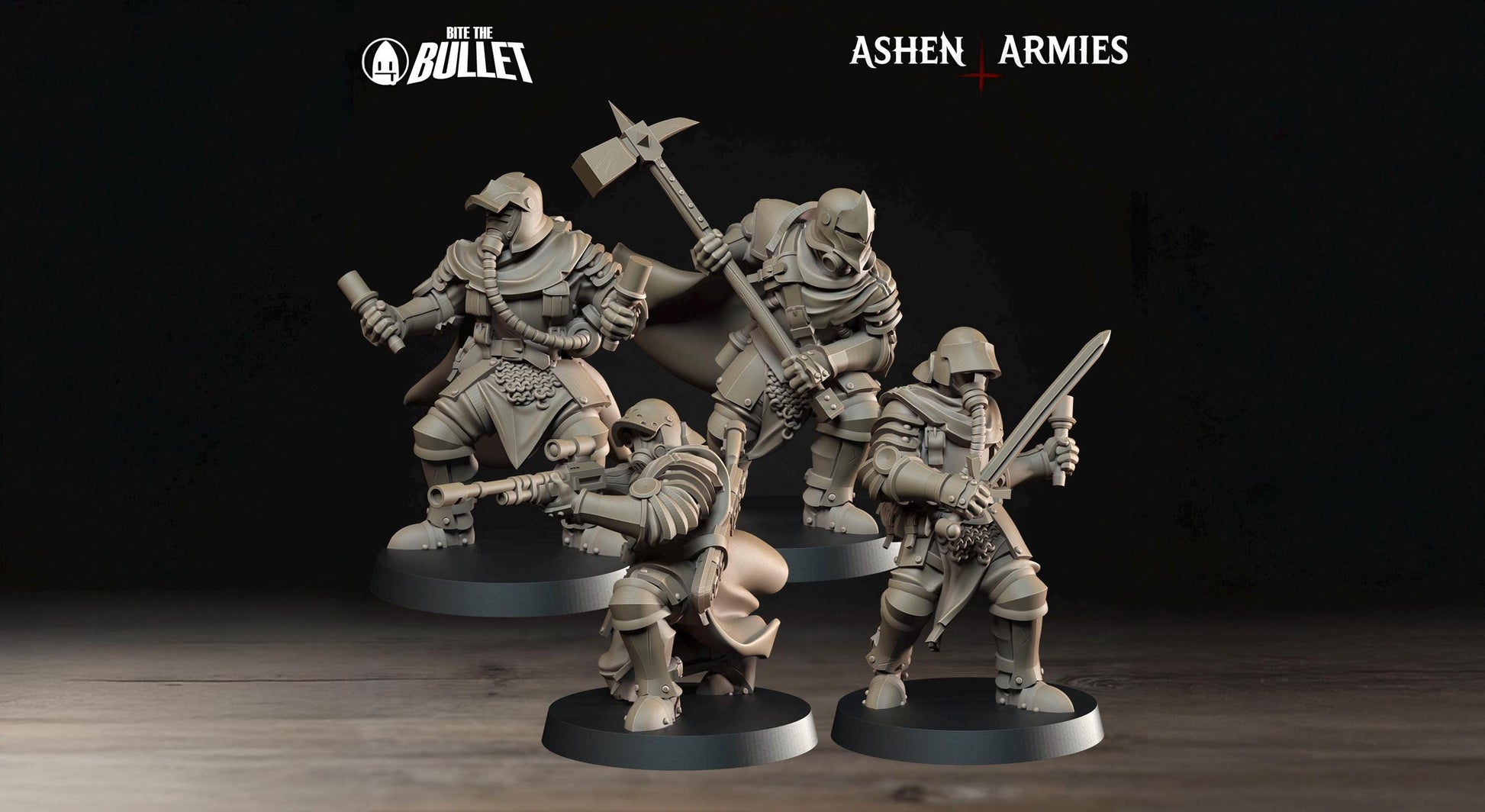 Shocktroopers Miniature | Tabletop RPG Miniature | Bite the Bullet | Roleplaying 3D Printed Fantasy Mini - 3DPrintDen