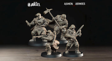 Shocktroopers Miniature | Tabletop RPG Miniature | Bite the Bullet | Roleplaying 3D Printed Fantasy Mini - 3DPrintDen