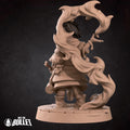 Female Kineticist Miniature | Tabletop RPG Miniature | Bite the Bullet | Roleplaying 3D Printed Fantasy Mini - 3DPrintDen