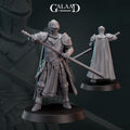 Knight Miniature | Tabletop RPG Miniature | Galaad Miniatures | Roleplaying 3D Printed Fantasy Mini - 3DPrintDen