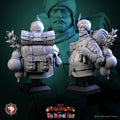Circus Merchant Bust, Clatterjack | Tabletop RPG Miniature | White Werewolf Tavern | Roleplaying 3D Printed Fantasy Mini - 3DPrintDen
