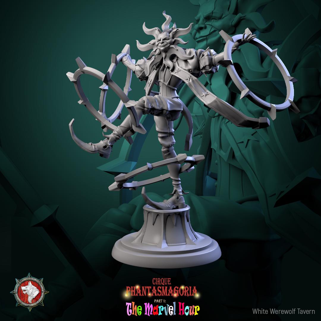Celestine Performer Miniature | Tabletop RPG Miniature | White Werewolf Tavern | Roleplaying 3D Printed Fantasy Mini - 3DPrintDen
