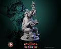 Circus Performer w/ Elephant Miniature, Madame Pachadora | Tabletop RPG Miniature | White Werewolf Tavern | Roleplaying Printed Fantasy Mini - 3DPrintDen