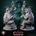 Circus Performer w/ Elephant Miniature, Madame Pachadora | Tabletop RPG Miniature | White Werewolf Tavern | Roleplaying Printed Fantasy Mini - 3DPrintDen