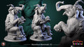 Circus Performer w/ Elephant Miniature, Madame Pachadora | Tabletop RPG Miniature | White Werewolf Tavern | Roleplaying Printed Fantasy Mini - 3DPrintDen