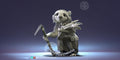 Sloth Mom Miniature | Tabletop RPG Miniature | Pepunki Creatures | Roleplaying 3D Printed Fantasy Mini - 3DPrintDen
