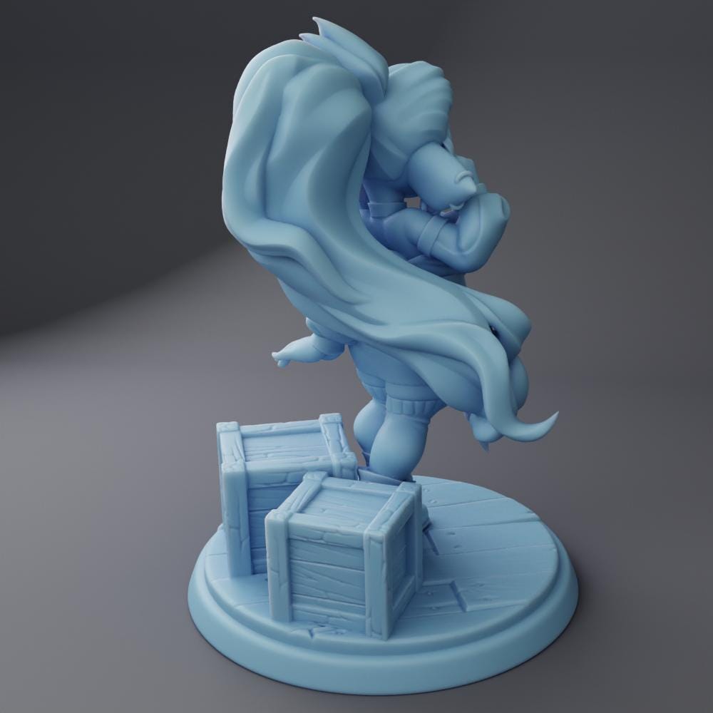 Female Goblin Merchant Miniature, Brie | Twin Goddess Miniatures | Tabletop RPG Miniature | Roleplaying 3D Printed Fantasy Mini - 3DPrintDen