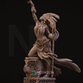 Priestess of Death Miniature, Necalin | Tabletop RPG Miniature | Nerikson | Roleplaying 3D Printed Fantasy Mini - 3DPrintDen