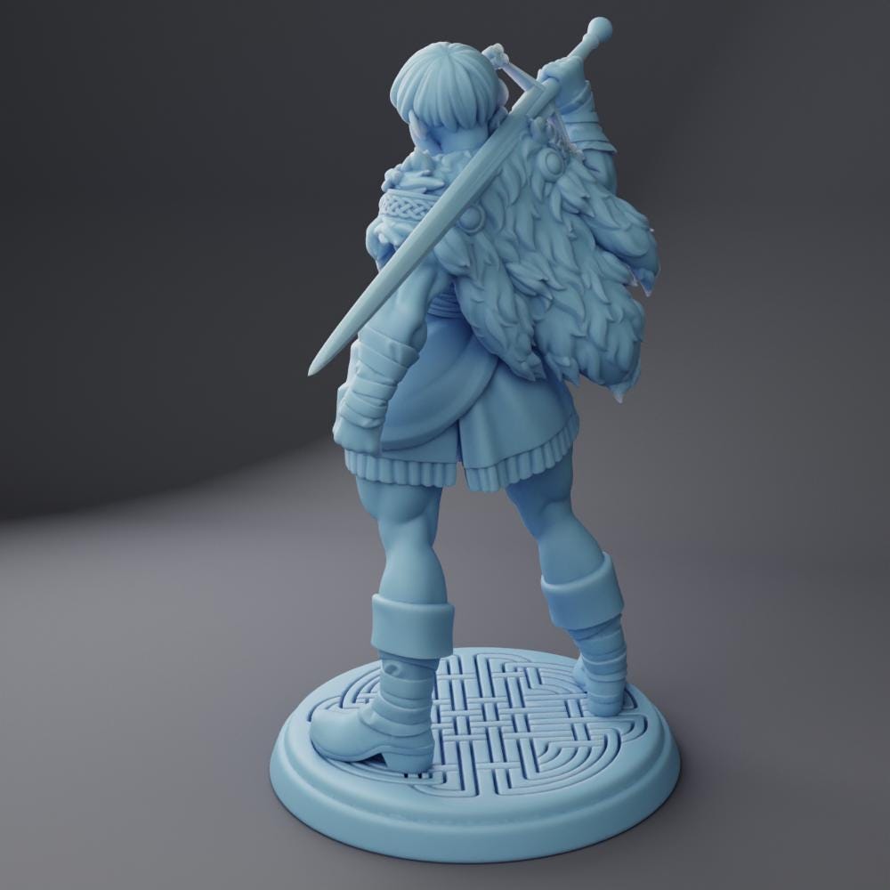 Female Minotaur Miniature, Maisie | Twin Goddess Miniatures | Tabletop RPG Miniature | Roleplaying 3D Printed Fantasy Mini - 3DPrintDen