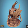 Crypt Wyrm Miniature | Tabletop RPG Miniature | Rescale Miniature | Roleplaying 3D Printed Fantasy Mini - 3DPrintDen