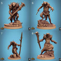 Ratfolk Warrior Miniature | Tabletop RPG Miniature | Rescale Miniature | Roleplaying 3D Printed Fantasy Mini - 3DPrintDen