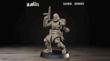 Combat Engineer Miniature | Tabletop RPG Miniature | Bite the Bullet | Roleplaying 3D Printed Fantasy Mini - 3DPrintDen