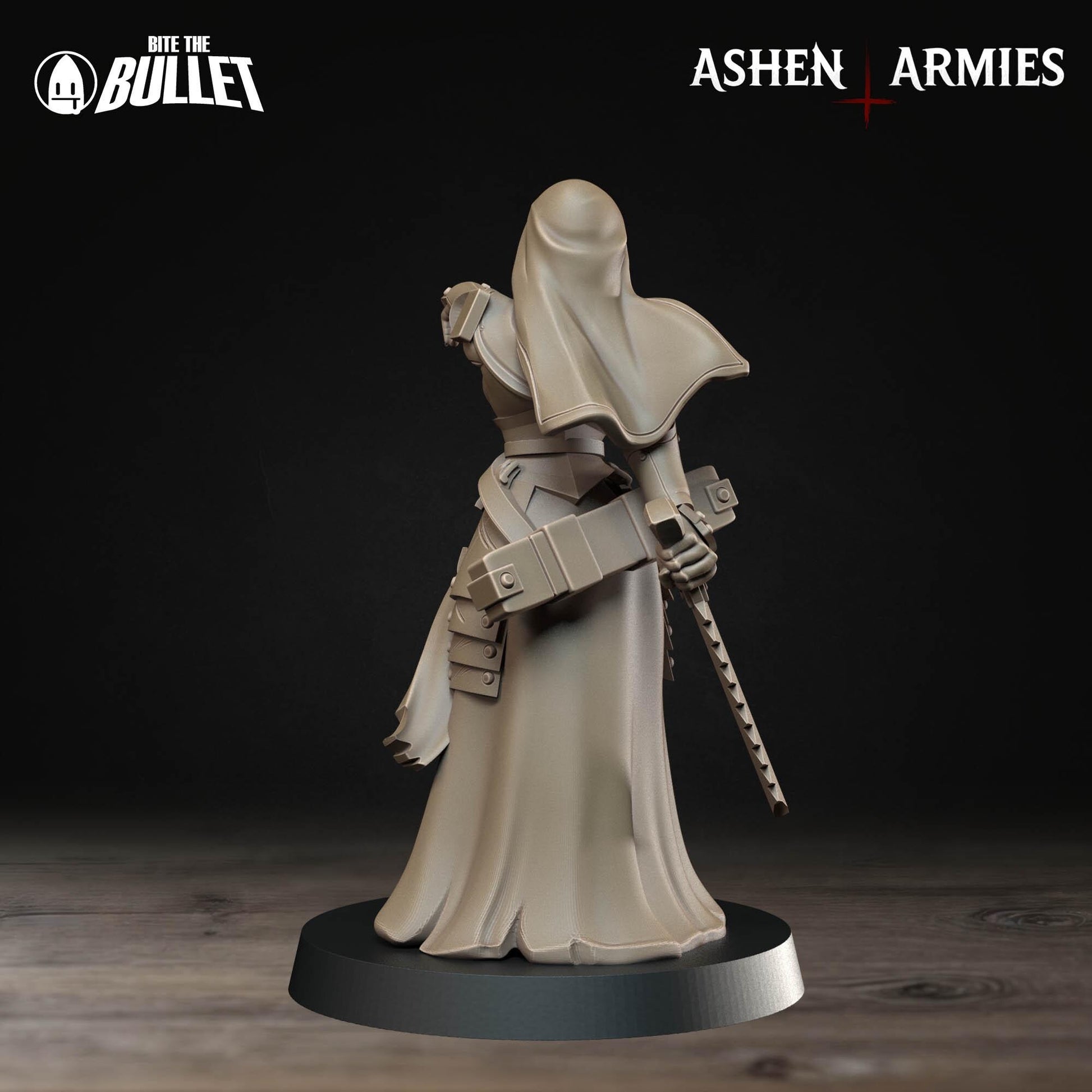 Female Combat Medic Miniature | Tabletop RPG Miniature | Bite the Bullet | Roleplaying 3D Printed Fantasy Mini - 3DPrintDen
