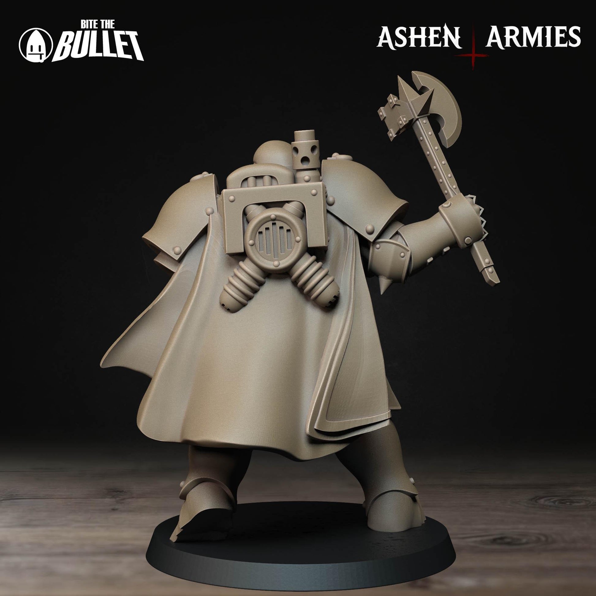 Heavy Infantry Miniature, Shotgun | Tabletop RPG Miniature | Bite the Bullet | Roleplaying 3D Printed Fantasy Mini - 3DPrintDen