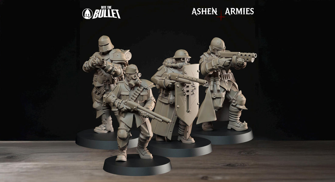 Yeomen Miniature | Tabletop RPG Miniature | Bite the Bullet | Roleplaying 3D Printed Fantasy Mini - 3DPrintDen
