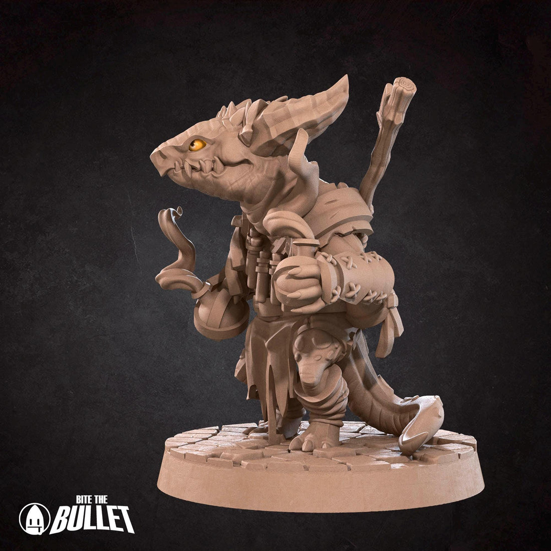 Kobold Alchemist Miniature | Tabletop RPG Miniature | Bite the Bullet | Roleplaying 3D Printed Fantasy Mini - 3DPrintDen