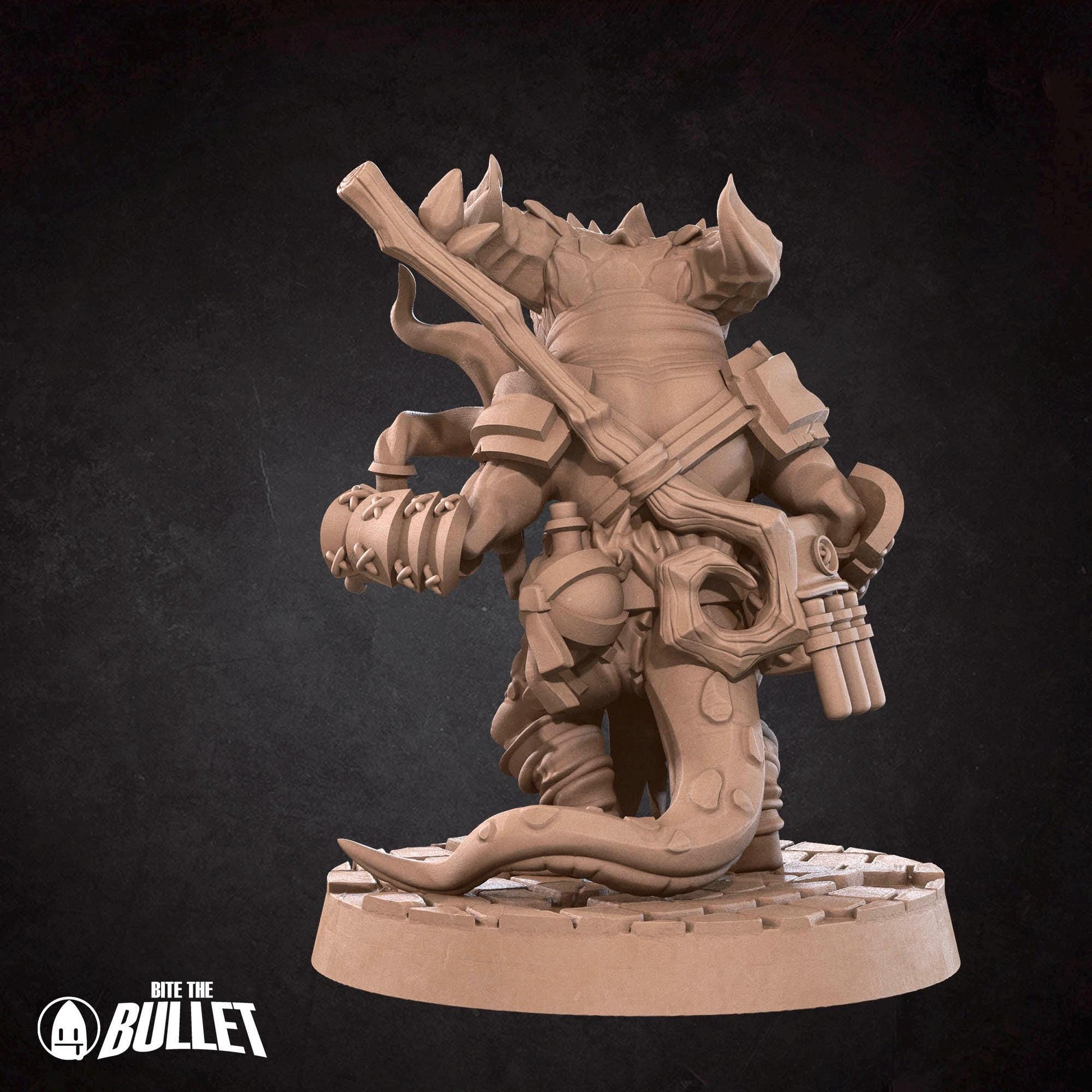 Kobold Alchemist Miniature | Tabletop RPG Miniature | Bite the Bullet | Roleplaying 3D Printed Fantasy Mini - 3DPrintDen