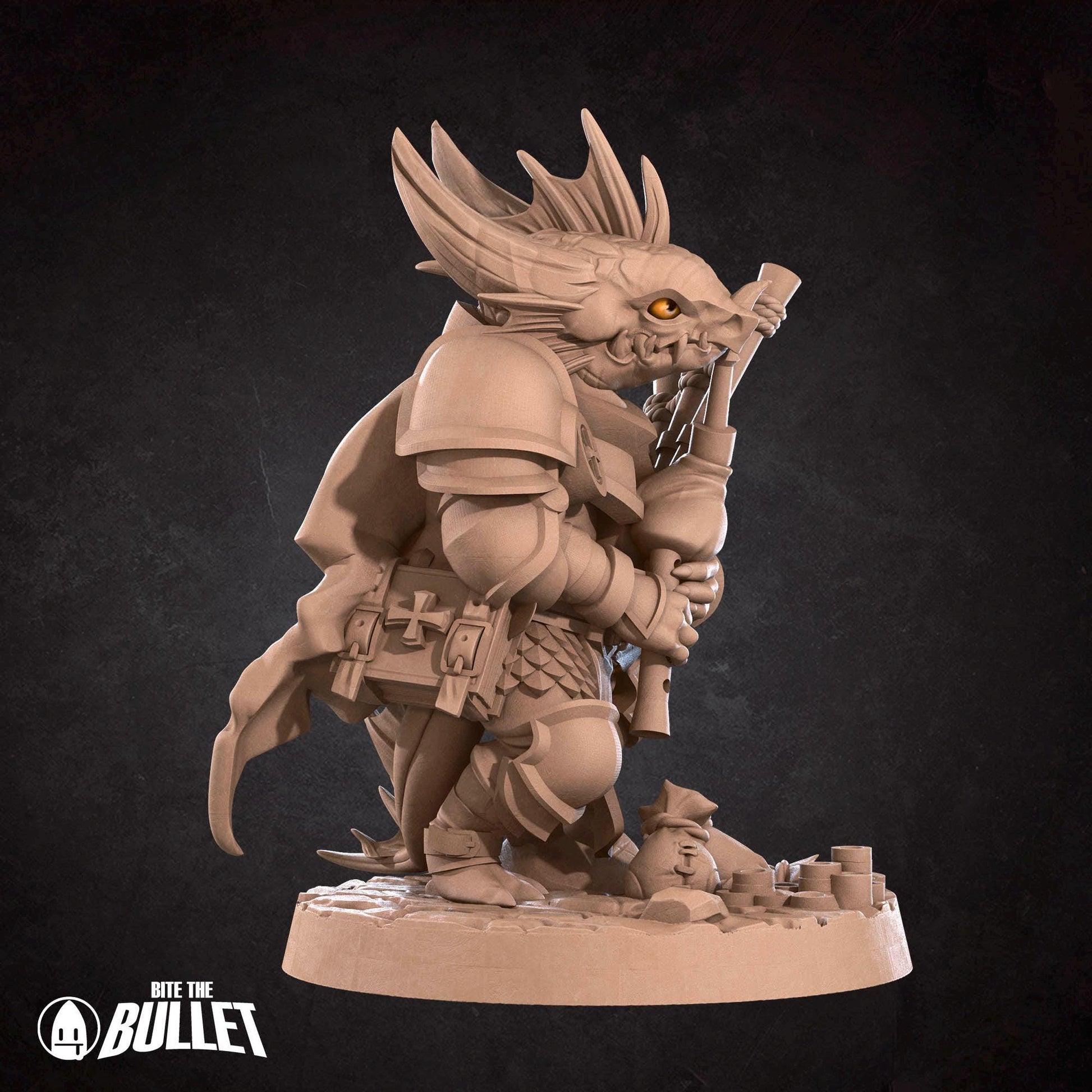 Kobold Bardbarian Miniature | Tabletop RPG Miniature | Bite the Bullet | Roleplaying 3D Printed Fantasy Mini - 3DPrintDen