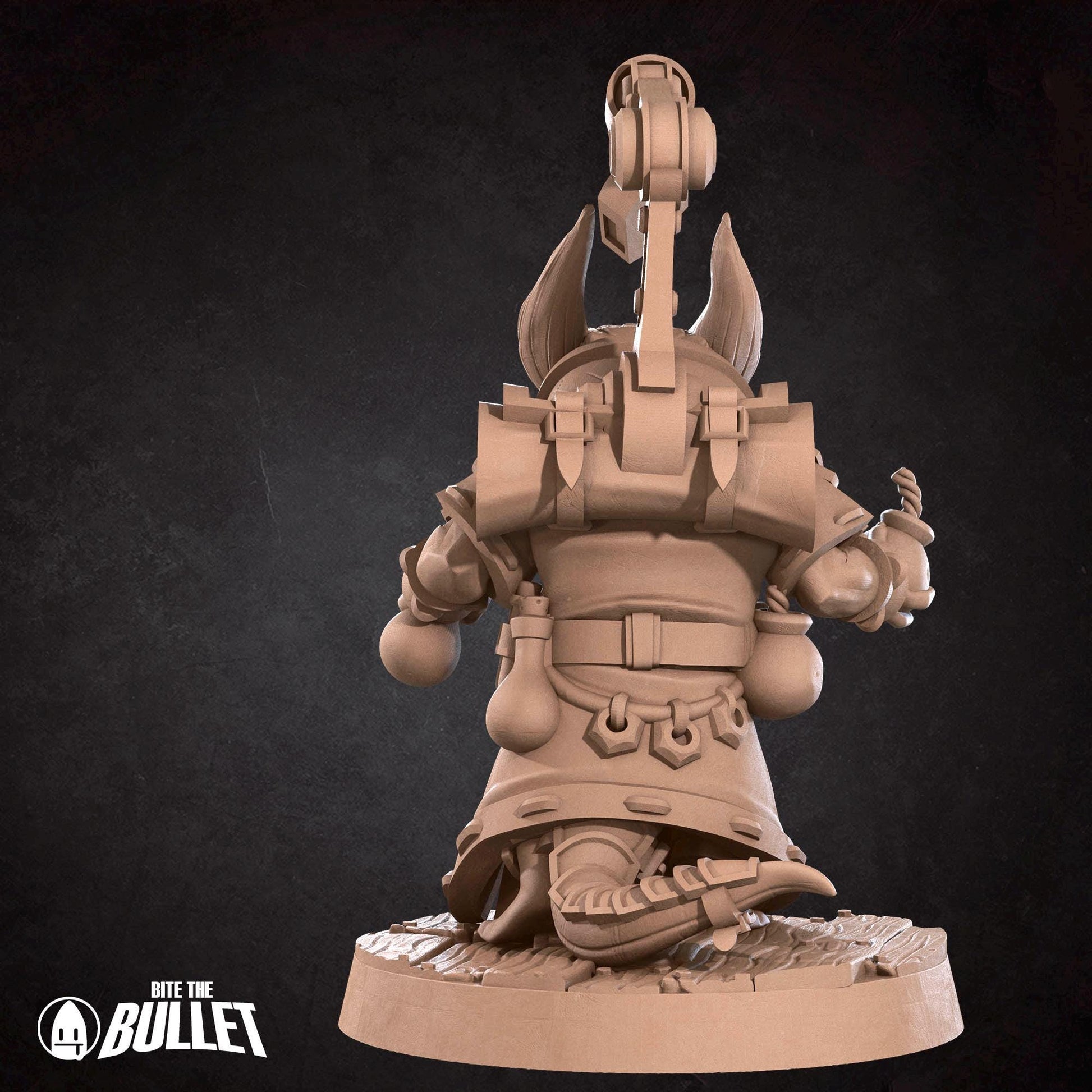 Kobold Inventor Miniature | Tabletop RPG Miniature | Bite the Bullet | Roleplaying 3D Printed Fantasy Mini - 3DPrintDen