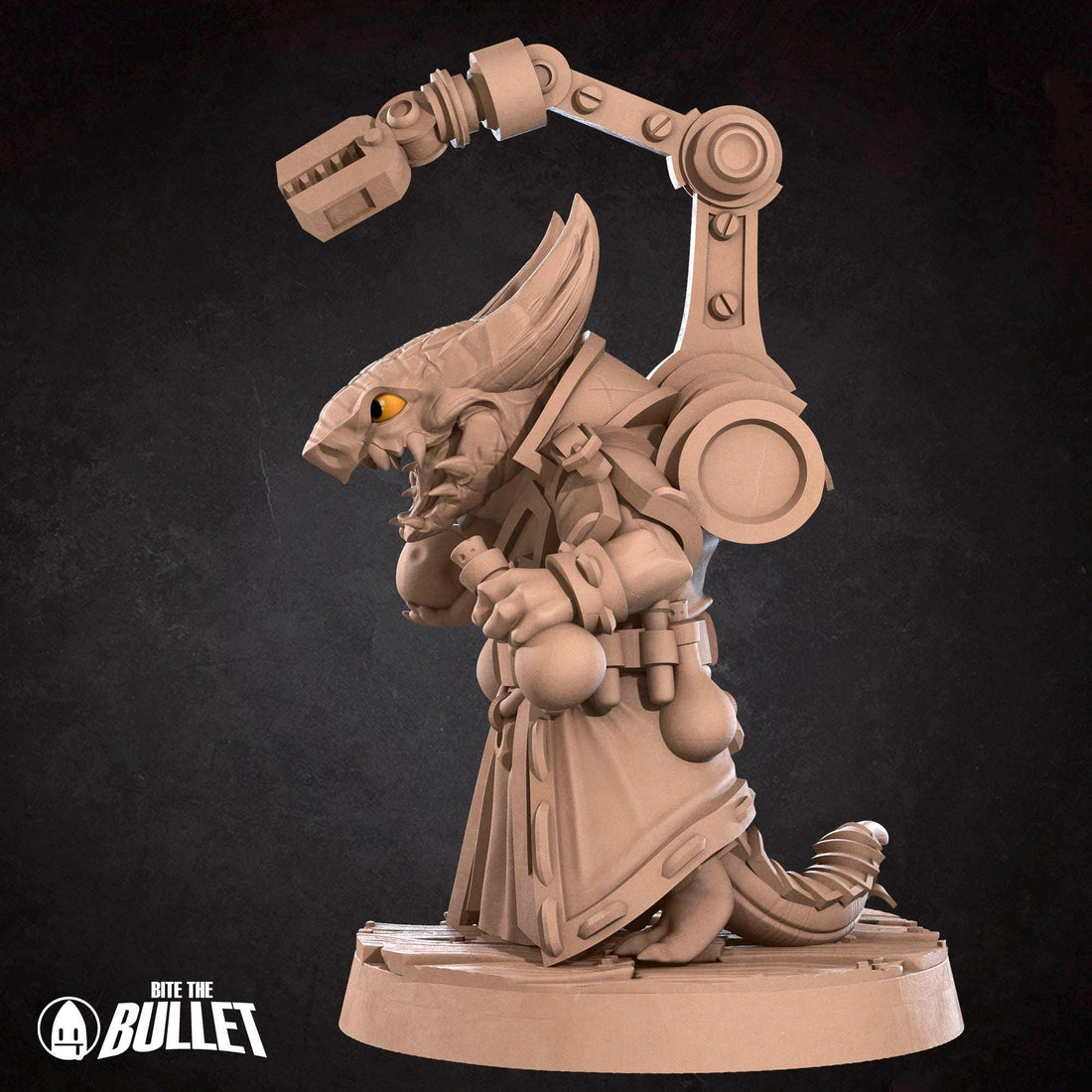 Kobold Inventor Miniature | Tabletop RPG Miniature | Bite the Bullet | Roleplaying 3D Printed Fantasy Mini - 3DPrintDen