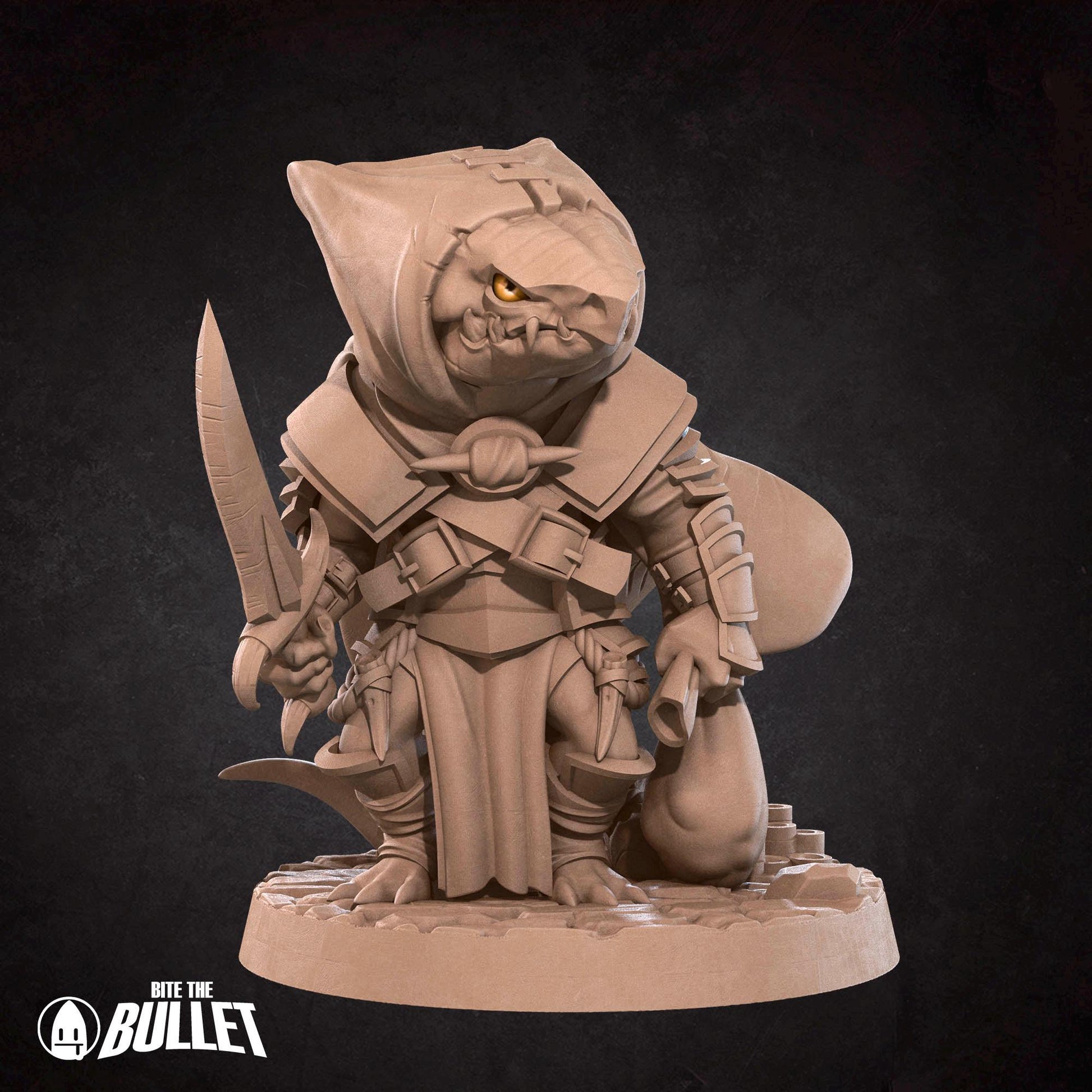 Kobold Rogue Miniature | Tabletop RPG Miniature | Bite the Bullet | Roleplaying 3D Printed Fantasy Mini - 3DPrintDen