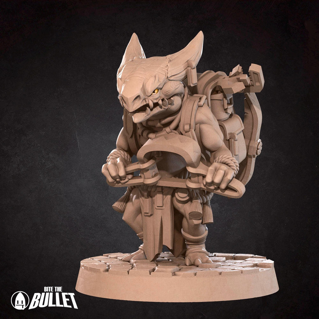Kobold Trapper Miniature | Tabletop RPG Miniature | Bite the Bullet | Roleplaying 3D Printed Fantasy Mini - 3DPrintDen