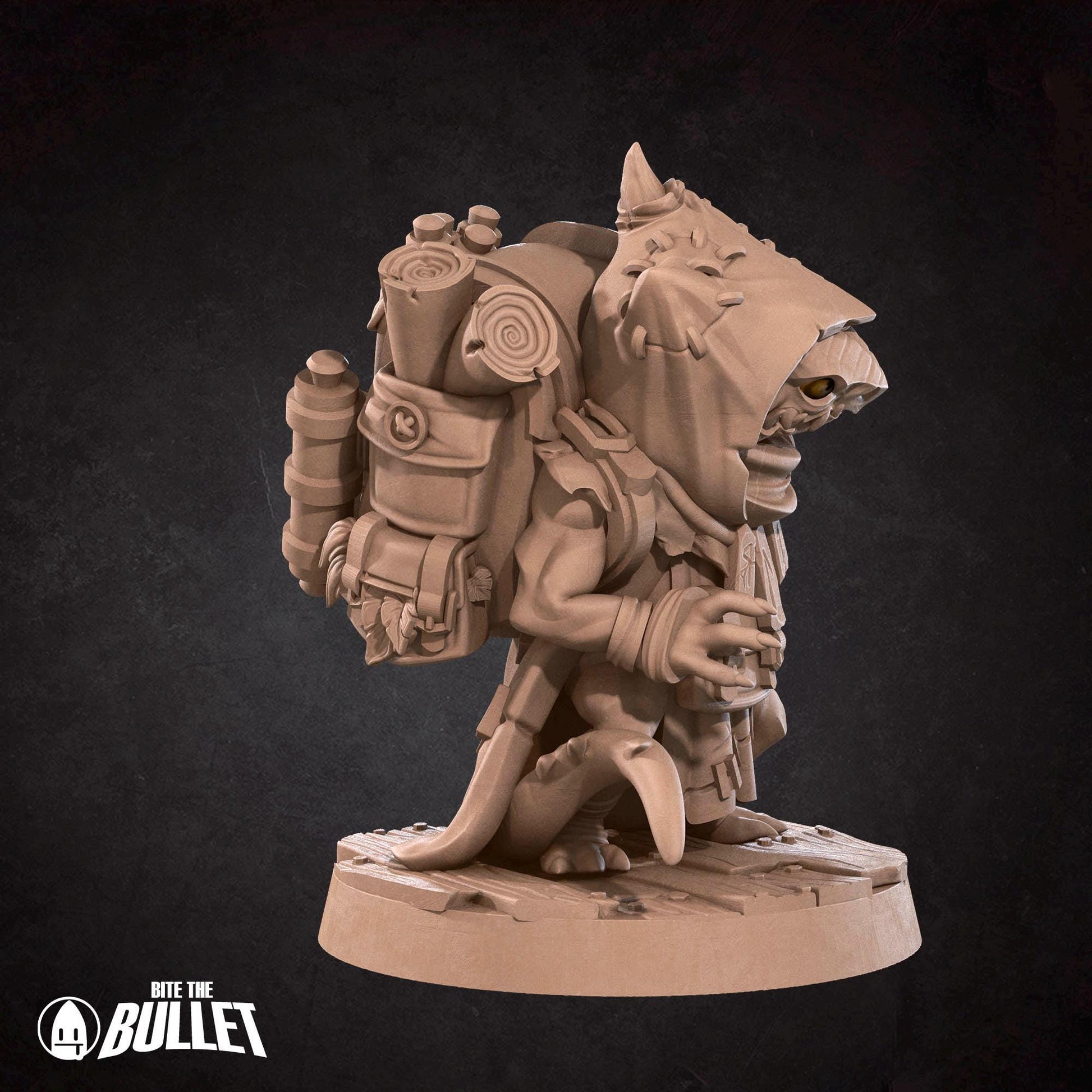 Kobold Witch Miniature | Tabletop RPG Miniature | Bite the Bullet | Roleplaying 3D Printed Fantasy Mini - 3DPrintDen