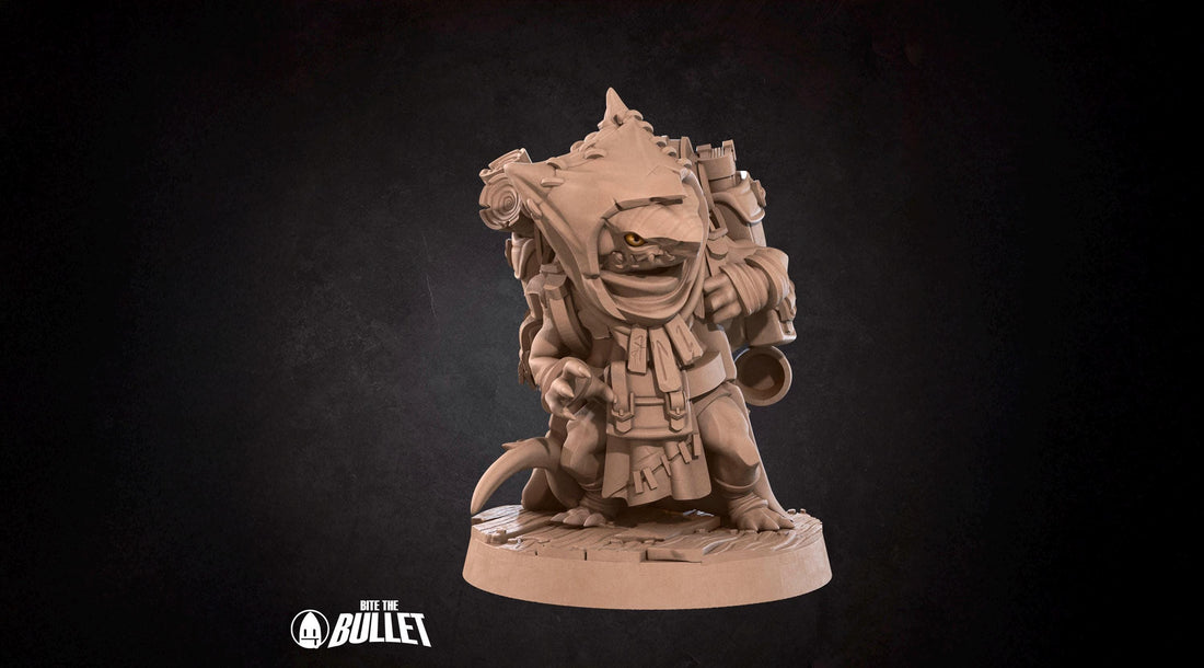 Kobold Witch Miniature | Tabletop RPG Miniature | Bite the Bullet | Roleplaying 3D Printed Fantasy Mini - 3DPrintDen