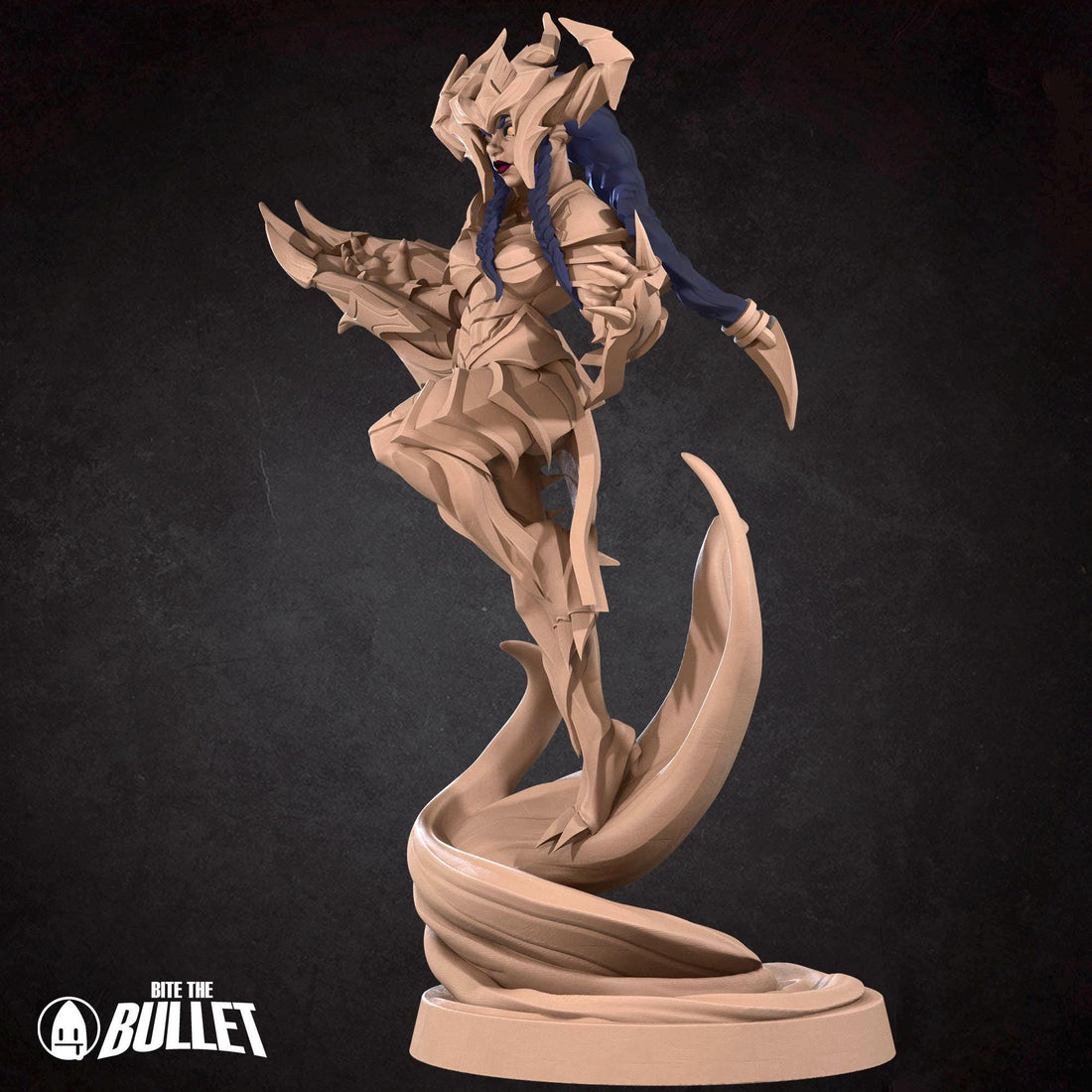 Demon Queen Miniature | Tabletop RPG Miniature | Bite the Bullet | Roleplaying 3D Printed Fantasy Mini - 3DPrintDen