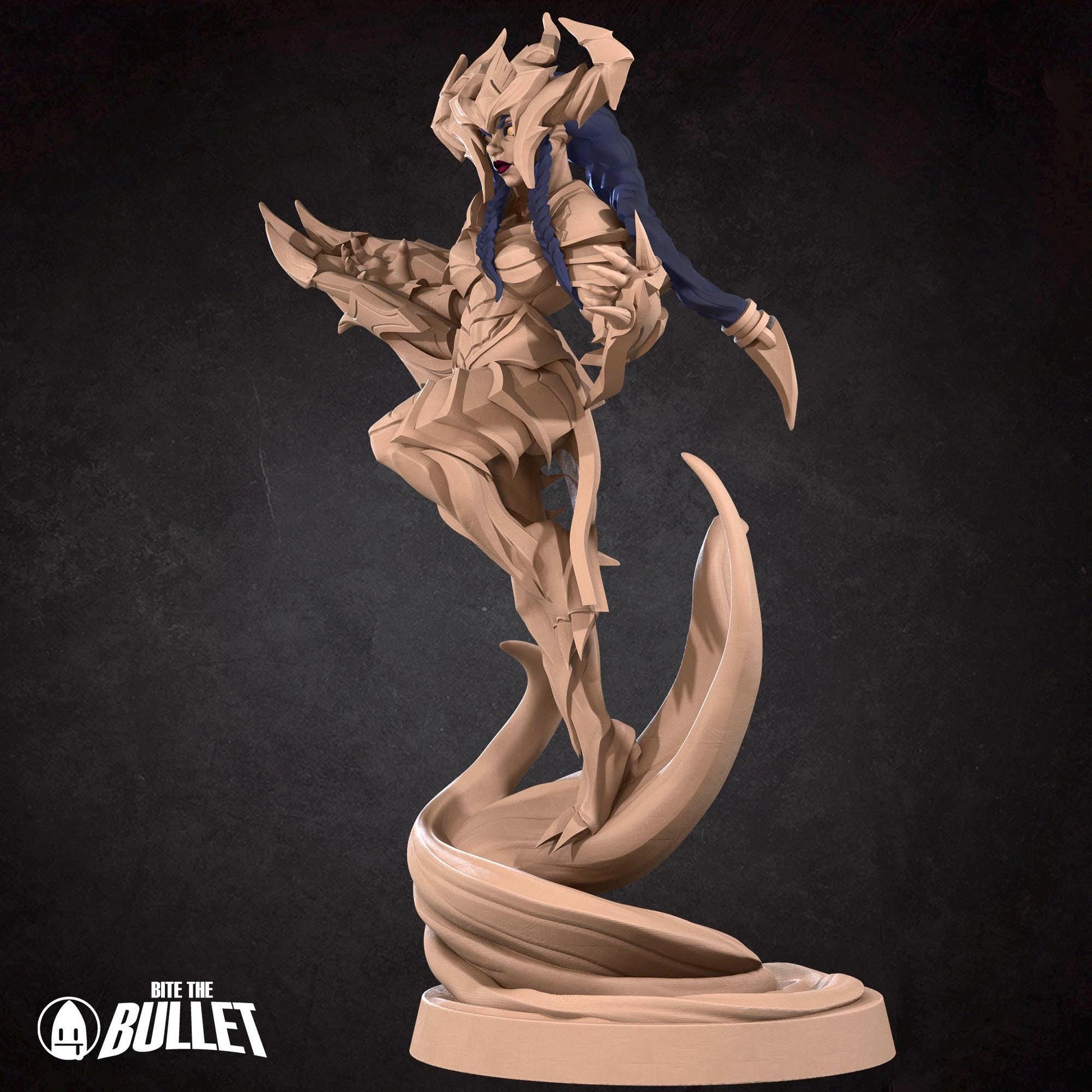 Demon Queen Miniature | Tabletop RPG Miniature | Bite the Bullet | Roleplaying 3D Printed Fantasy Mini - 3DPrintDen