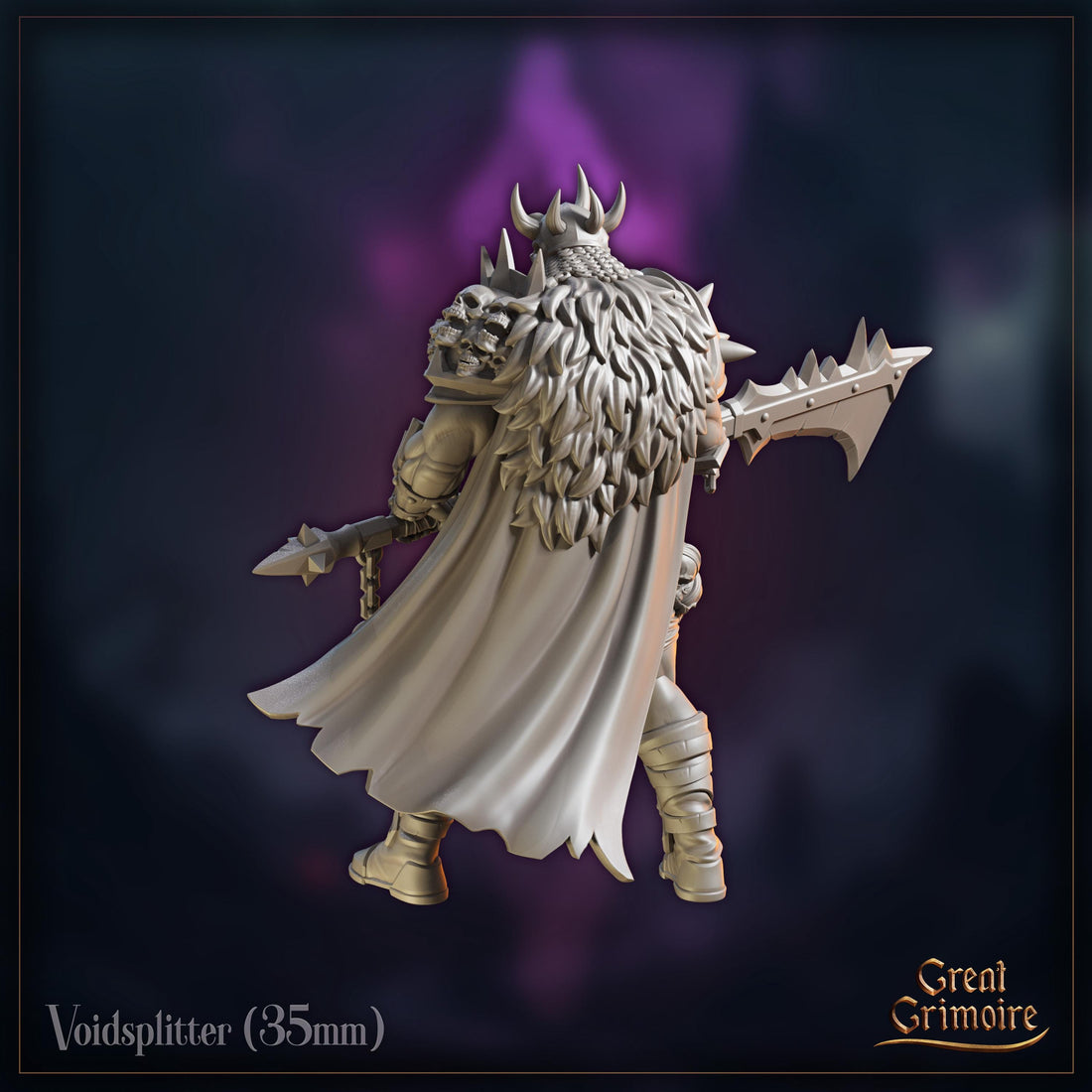 Voidsplitter Miniature | Tabletop RPG Miniature | Great Grimoire | Roleplaying 3D Printed Fantasy Mini - 3DPrintDen