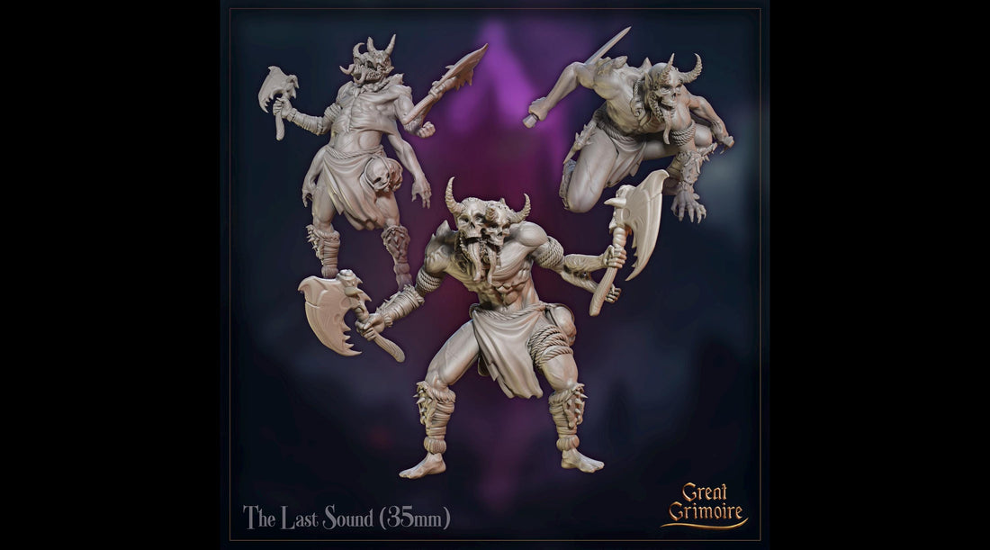 The Last Sound Miniature | Tabletop RPG Miniature | Great Grimoire | Roleplaying 3D Printed Fantasy Mini - 3DPrintDen