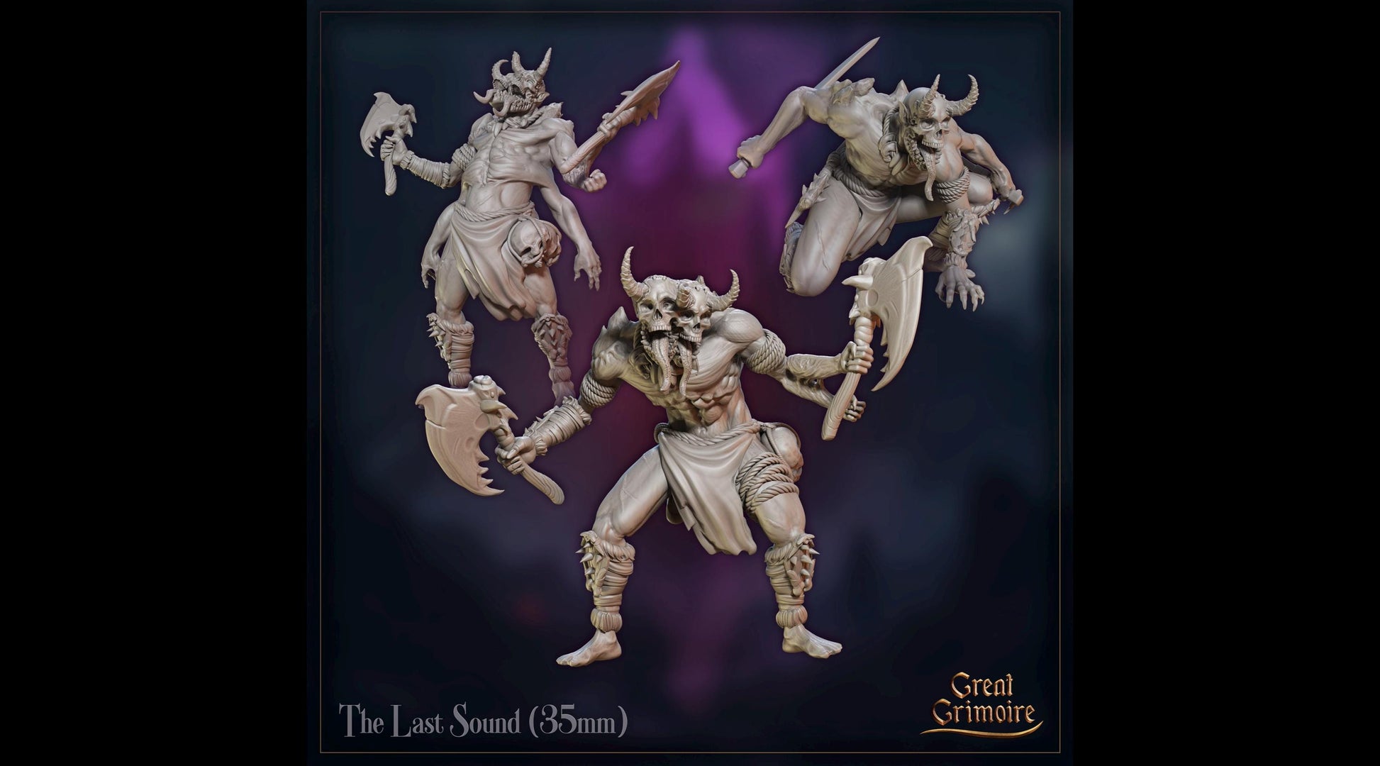The Last Sound Miniature | Tabletop RPG Miniature | Great Grimoire | Roleplaying 3D Printed Fantasy Mini - 3DPrintDen