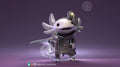 Steampunk Axolotl Miniature | Tabletop RPG Miniature | Pepunki Creatures | Roleplaying 3D Printed Fantasy Mini - 3DPrintDen