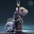 Chameleon Mechanic Miniature | Tabletop RPG Miniature | Pepunki Creatures | Roleplaying 3D Printed Fantasy Mini - 3DPrintDen